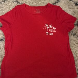 Roxy Vibrant Red Crewneck Top